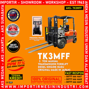 [EZM.3600835] Alat Angkut barang 3 Ton Manual Forklift Engine ISUZU AKS - TK3MFF