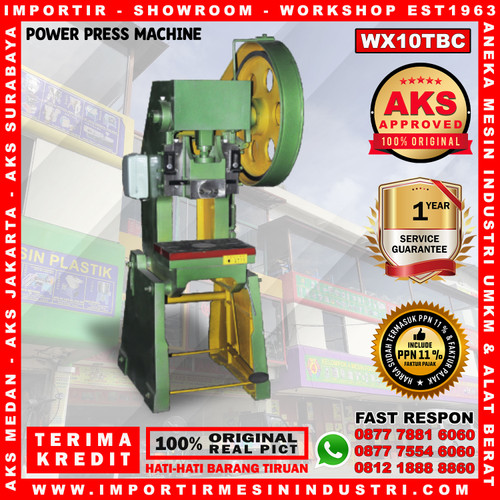 [EZM.3600846] AKS - WX10TBC Mesin Press Emboss Cap Logo Kulit / Logam 10 Ton