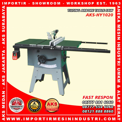 [EZM.3600863] Mesin tilting arbore table saw AKS-HY1020