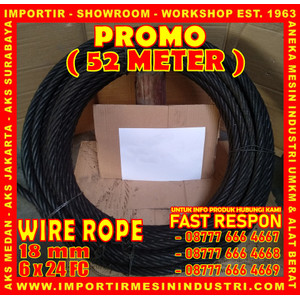 [EZM.3600890] KAWAT SELING 52 Meter Ukuran 18 mm (6 x 24 F.C.) PROMO
