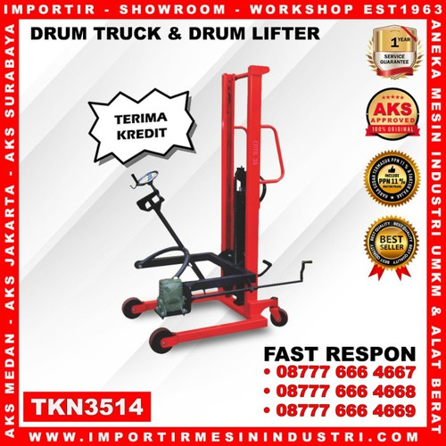 [EZM.3600956] Hand Drum Lifter Alat angkat / Truck Capacity 350 kg - 1400 mm - AKS