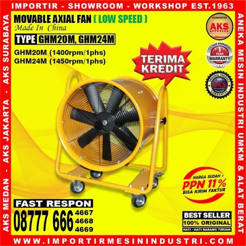 [EZM.3600975] ORI Portable Ventilator Kipas Blower Axial Fan Industri 20" / 1.8 kw