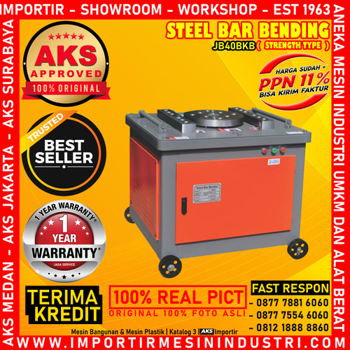 [EZM.3601008] Alat Tekuk Batang Besi Bar Bending Machine 3 Kw Original - JB40BKB