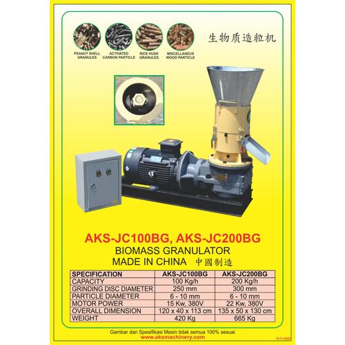 [EZM.3601026] Mesin Penghasil Pellet Pakan Makanan Granulator AKS - JC100BG
