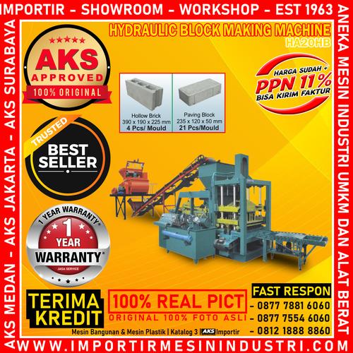 [EZM.3601125] Hydraulic Press Paving Block / Mesin Batako Pencetak 27.85 Kw HA20HB