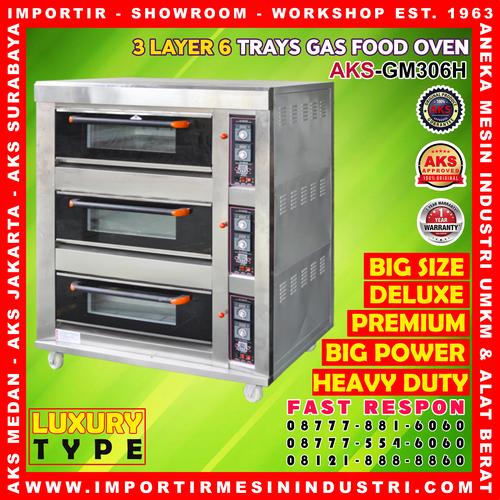 [EZM.3601133] PROMO Mesin Oven 3 Deck 6 Loyang AKS GM306H ORIGINAL RESMI AKS RESMI