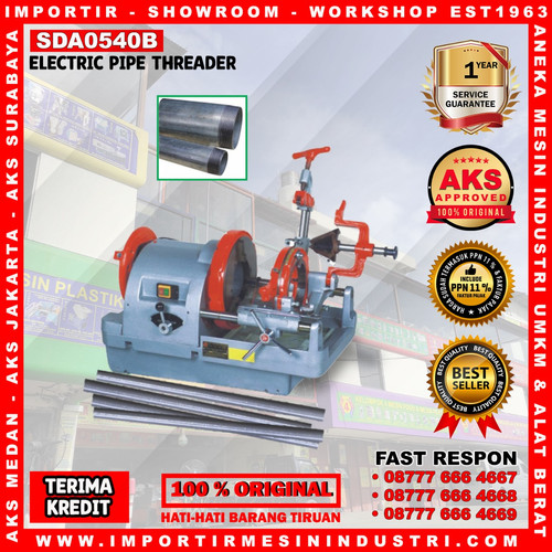 [EZM.3601143] Mesin Listrik Elektrik 1/2" - 4" Inch Threader AKS - SDA0540B