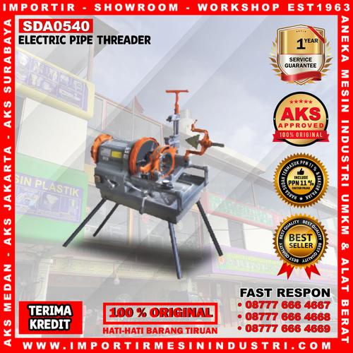 [EZM.3601144] Mesin Senai Pipa Elektrik 1/2"- 4" Pipe Threading 19/27 Rpm SDA0540