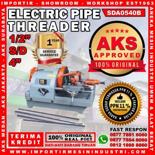 [EZM.3601146] Mesin Threader Pipe Senai 1/2 - 4 inch Big Body Listrik - SDA0540B