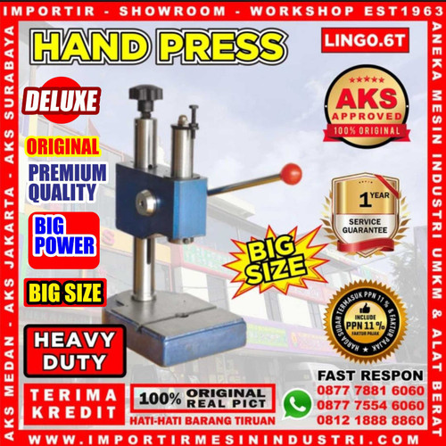 [EZM.3601147] Mesin Pon Press 0.6 Ton Bench Press Stamping Machine LING0.6T
