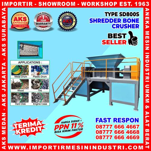 [EZM.3601216] Plastic Shredder Bone Crusher / Botol Plastik Pencacah AKS - SD800S