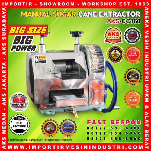 [EZM.3601260] Sugar Cane Juice Extractor / Mesin Peras Sari Tebu Murah AKS - CC160