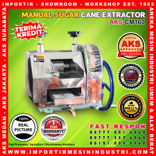 [EZM.3601261] Mesin press tebu / Manual sugar cane extractor | AKS - CM160