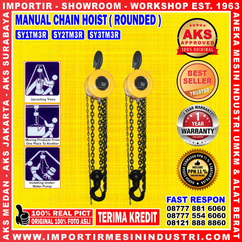[EZM.3601276] CHAIN BLOCK HOIST KATROL ANGKUT BARANG 2T 2 TON 3 METER AKS - SY2TM3R