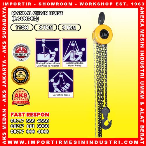 [EZM.3601278] Manual chain hoist Takel manual katrol kerekan 1 ton 2 ton 3 ton