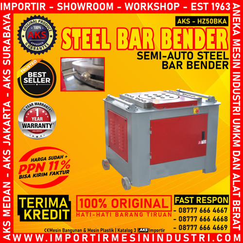 [EZM.3601282] 4 KW - HZ50BKA Mesin Tekuk Besi / Semi Automatic Bending Machine Rebar