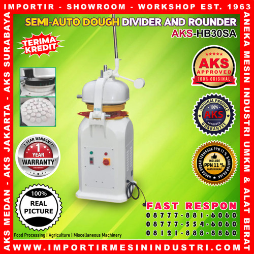 [EZM.3601325] Dough Divider Rounder Semi-Auto Pembagi Adonan Semi-Otomatis HB30SA
