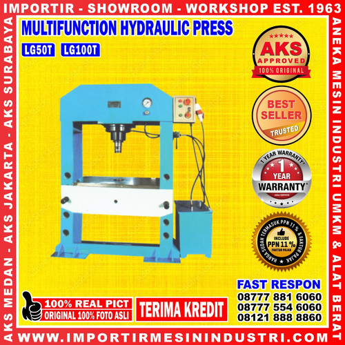 [EZM.3601357] Hydraulic Press Mesin press Hydraulic 100 Ton 3 Phase | AKS - LG100T