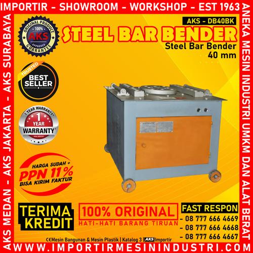 [EZM.3601374] Mesin Pembengkokan Besi Bar Steel Bending ( 40 mm ) DB40BK 2.2 Kw