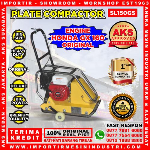 [EZM.3601391] Mesin Tanah Aspal Pemadat / Plate Compactor Aks - SL150GS - 5.5 Hp