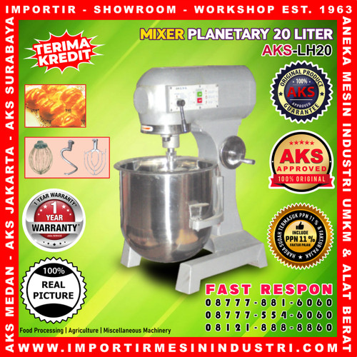 [EZM.3601405] Planetary Mixer AKS LH20 / LH-20 / Alat Mixer Adonan