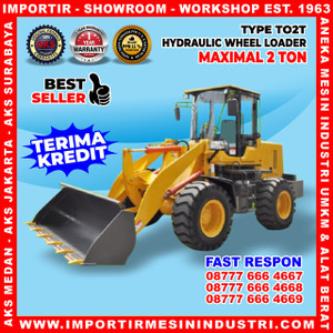 [EZM.3601414] Loder 2 Ton Engine HUAFENG 65 Kw Wheel Loader 0.8 m3 - TO2T