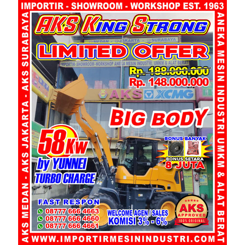 [EZM.3601417] Loader 2 Ton Hydraulic Engine by Yunnei Turbo Charge Limited
