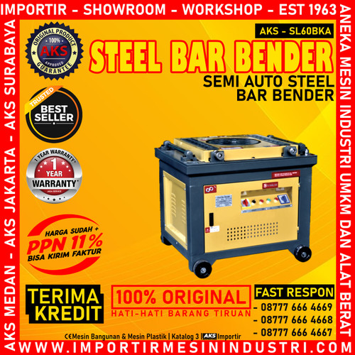 [EZM.3601435] Steel Bar Bender / Mesin Besi Penekuk Pembengkok 5.5 Kw - SL60BKA