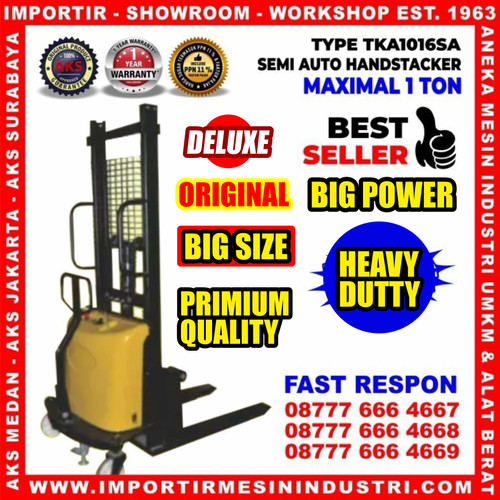 [EZM.3601468] Pengangkat Barang Semi Automatic Hydraulic Stacker 1 Ton - TKA1016SA