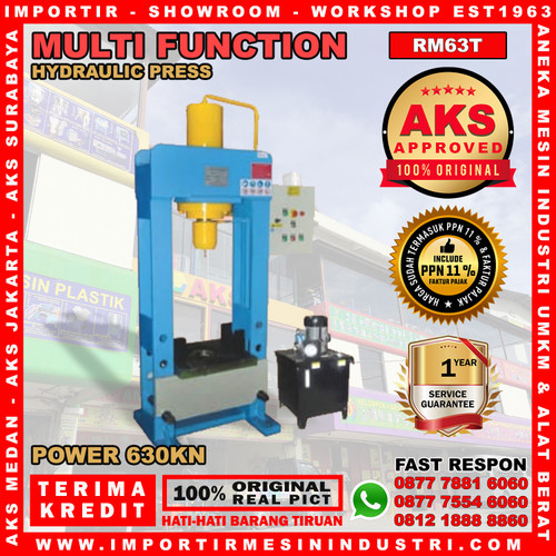 [EZM.3601479] Hydraulic Press Mesin press Hydraulic 63 Ton 3 Phase | AKS - RM63T