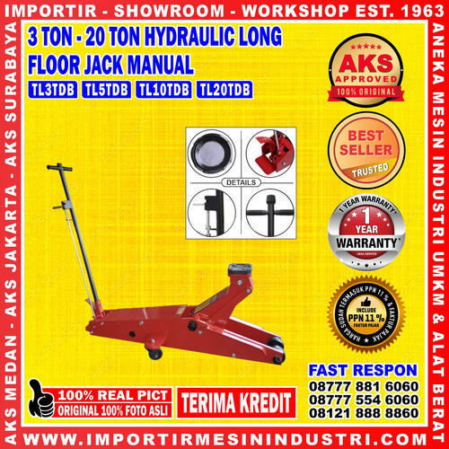 [EZM.3601496] DONGKRAK BUAYA 20 TON LONG HEAVY DUTI | AKS - TL20TDB