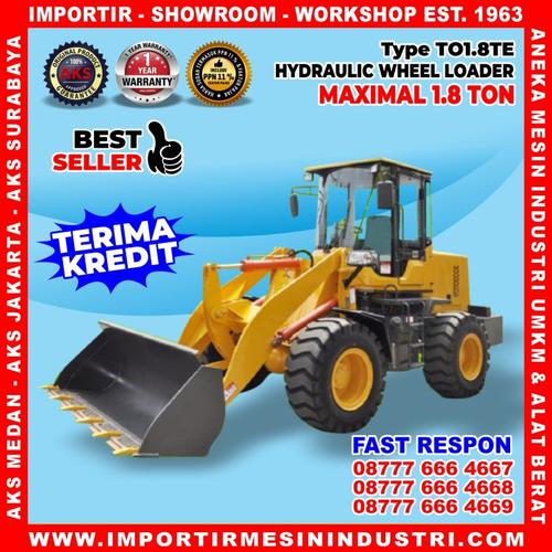 [EZM.3601498] Wheel Loader 1.8 Ton 0.6 m3 Hydraulic Loader Engine HUAFENG 47 Kw