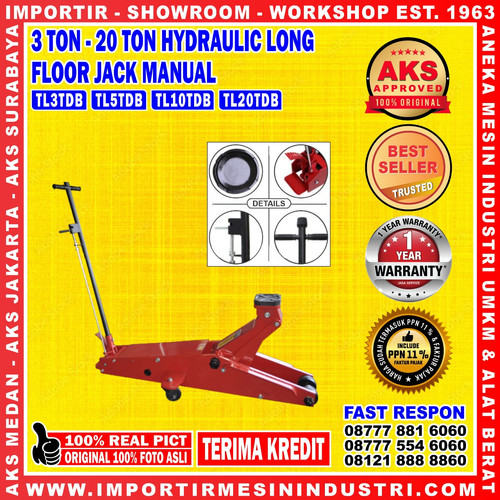 [EZM.3601506] HYDRAULIC FLOOR JACK DONGKRAK BUAYA 10 TON | AKS - TL10TDB