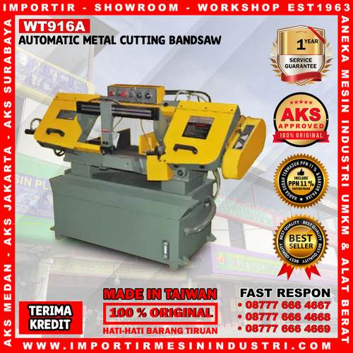 [EZM.3601519] Metal Bandsaw 9" Inch Mesin Potong Besi Made In Taiwan AKS - WT916A