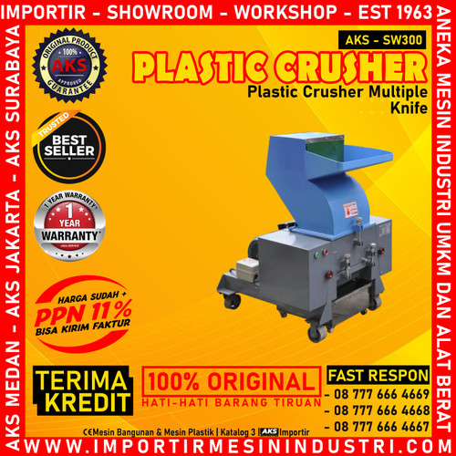 [EZM.3601528] Plastic Crusher SW300 / Mesin Penghancur Plastik Penggiling - 7.5 Hp