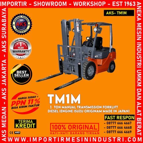 [EZM.3601563] Forklift Cargo Lift engine Isuzu Jepang 1 Ton AKS - TM1M