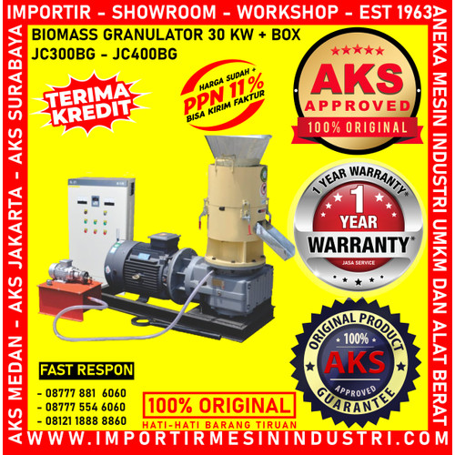 [EZM.3601581] Pellet Machine 37 Kw Mesin Pellet Pakan Serbaguna AKS - JC400BG
