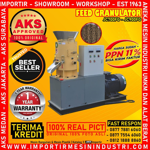 [EZM.3601583] Machine Biomas Granulator Mesin Pellet Pakan Terbaik AKS - JC900FG