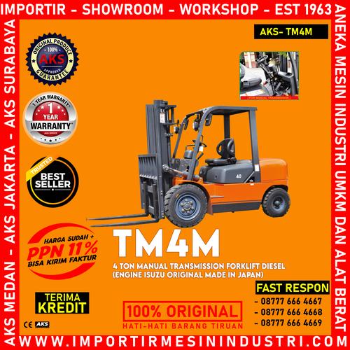 [EZM.3601594] Forklift Mesin Isuzu Jepang Manual Transmission Diesel 4 Ton - TM4M
