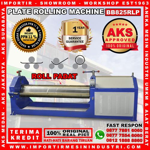 [EZM.3601673] Mesin Roll Padat Plat Besi 4 HP - 960 Rpm Rolling Machine - BB825RLP