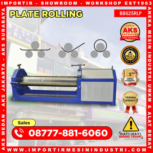 [EZM.3601674] Mesin Roll Padat Plat Besi 3 Hp - 960Rpm Rolling Machine- BB625RLP