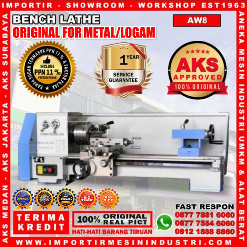 [EZM.3601712] Mesin Bubut Besi / Logam Besi 200 x 430 mm AW8