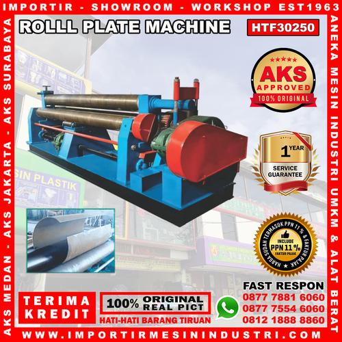 [EZM.3601734] Mesin Roll Plat Besi / Stainless 30 mm x 2500 mm Heavy Duty HTF30250