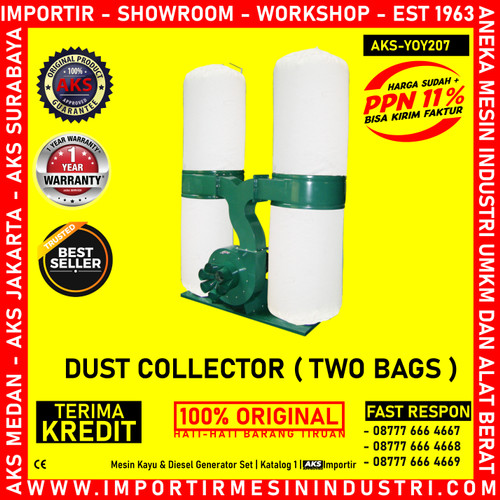[EZM.3601771] Mesin Pengumpul Debu Dust Collector Dua Tabung Extractor - YOY207