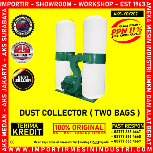 [EZM.3601773] Portable Dust Collector Two Bags Motor Power 7 Hp AKS - YOY207