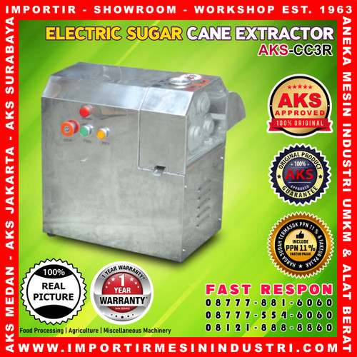[EZM.3601777] Electric Sugar Cane Juice Extractor Mesin Pembuat Air Tebu AKS - CC3R