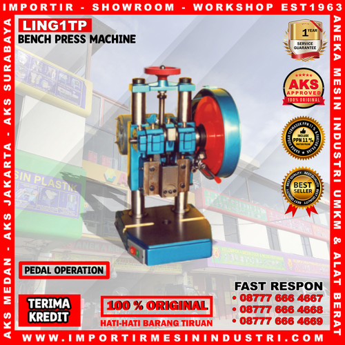 [EZM.3601789] Bench Press Stamping Mesin Pon Power 1 Ton AKS LING1TP Original