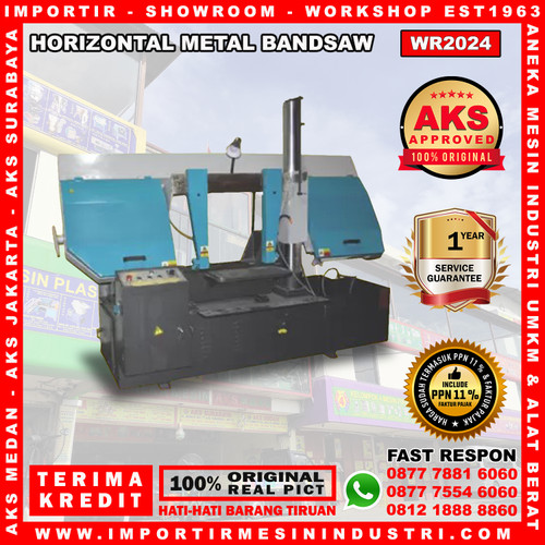 [EZM.3601806] Mesin Pemotong Logamm Horizontal Metal Bandsaw 2,2Kw 400mm - WR2024
