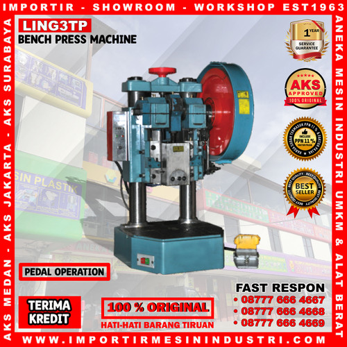 [EZM.3601814] Mesin Press Pon 3 Ton Bench Press Stamping Machine Original LING3TP