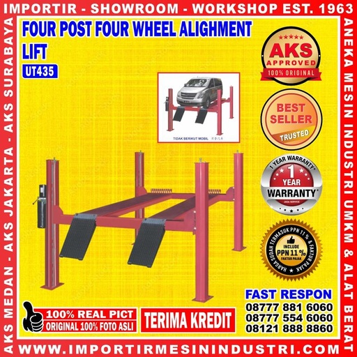 Car Lift (4 Post Lift) 4 Tiang Kapasitas 3,5 Ton | AKS - UT435